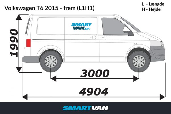 Bakkamera 7,0" - VW Transporter m. bagdøre 03 -> - Billede 3