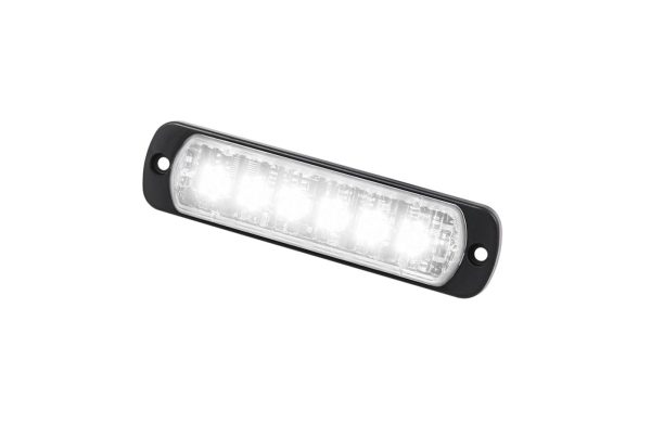 Standby L52 LED Arbejdslys. Hvidt lys med klart glas. Dybde kun 9 mm. 1365 lumen leveres via 6 LED´er.