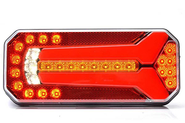 W150 - LED baglygte med positionslys, stoplys, tågelys, baklys og blinklys. NEON-look