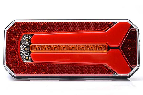 W150 - LED baglygte med positionslys, stoplys, tågelys, baklys og blinklys. NEON-look - Billede 2
