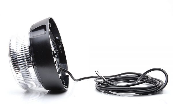 W126 - Gult LED rotorblink med klart glas. Til planmontering. - Billede 3