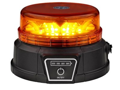 LED rotorblink med batteri. Med magnet til planmontering. Godkendt til max. 64 km/t.