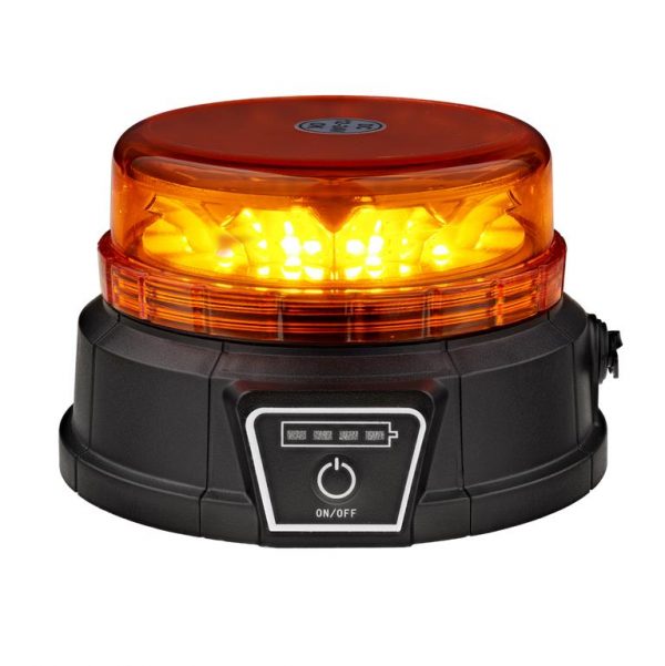 LED rotorblink med batteri. Med magnet til planmontering. Godkendt til max. 64 km/t.