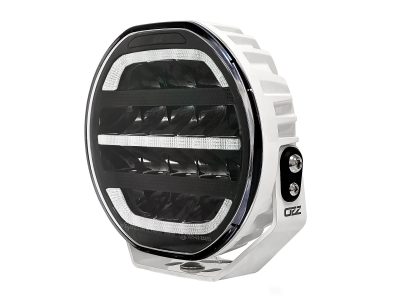 LED 7" fjernlygte med dual positionslys. Hvidt lygtehus. Ref. 50