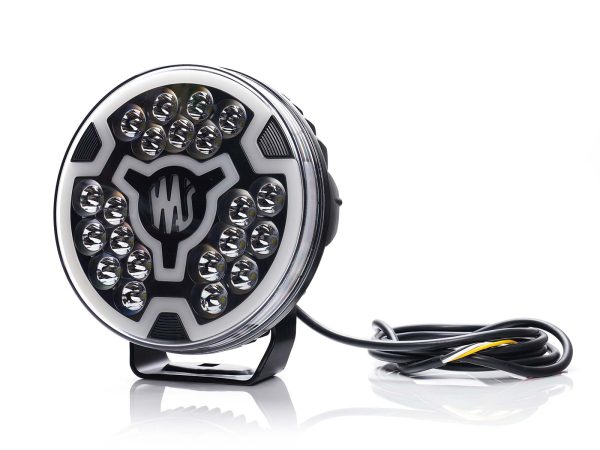 LED 7" fjernlygte med hvidt positionslys. Ref 17,5. - Billede 4