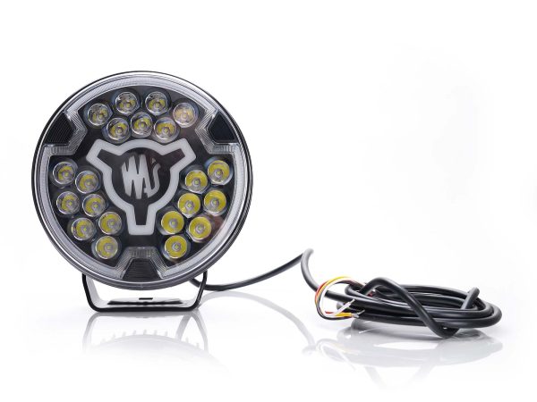 LED 7" fjernlygte med hvidt positionslys. Ref 17,5. - Billede 3