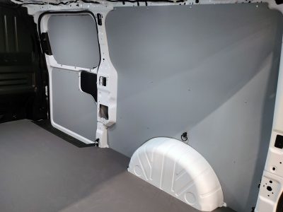 Panelkit / 4mm lysegrå plast / Transporter 25- (L1H1) / 1 skydedør. Ej inverterpakke & elskydedør
