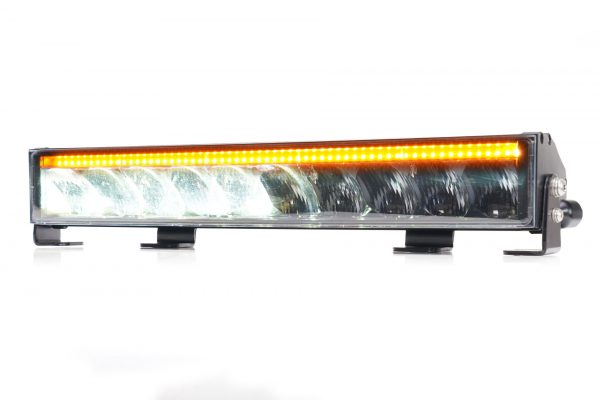LED Lightbar med fjernlys og gult blitzblink. Godkendt 2i1 lygte med referance 37,5+37,5