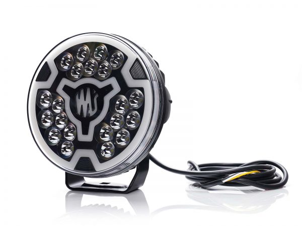 LED 7" fjernlygte med hvidt positionslys. Ref 17,5. - Billede 2