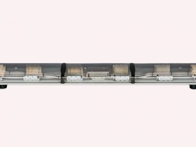 LED lygtebro med gult lys og klart glas. 48 store kraftige LED´er. Længde 183 cm