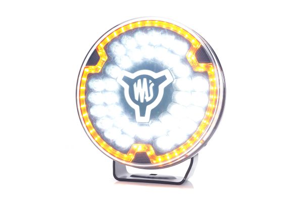 LED 9" fjernlygte med gult blitzblink og hvidt positionslys. Ref 27. - Billede 3