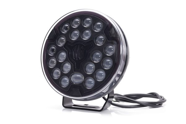 LED 9" fjernlygte med Black front og hvidt positionslys. Ref 50. - Billede 2