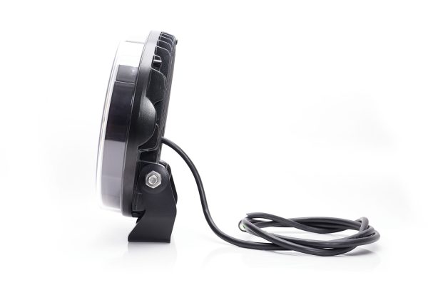 LED 9" fjernlygte med Black front og hvidt positionslys. Ref 50. - Billede 4
