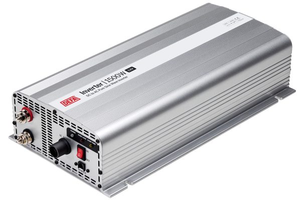 DEFA inverterpakke 1500W/12V. Enkelt vægudtag m/2m kabel & fjernbetjening