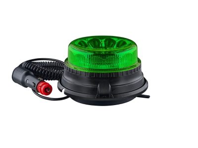 Grønt LED rotorblink med magnet og sugekop.  Må bruges af frivillige som indgår i TrygFondens Hjerteløber-ordning eller i 112 akuthjælperordninger.