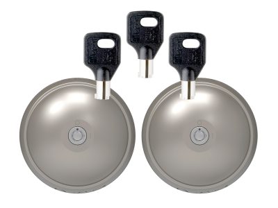 Ufo3 Smart Duo Neo zamak - 2-pak dørlås. Justerbar smæk til 1 skydedør og dobbelte bagdøre