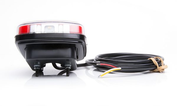 WAŚ W145 - Firkantet LED baglygte med integreret modstand for blinkudfaldskontrol. Positionslys, stoplys, blinklys og nummerpladelys. NEON-look - Billede 4