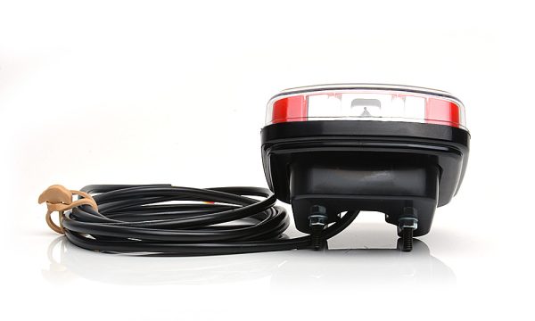 WAŚ W145 - Firkantet LED baglygte med integreret modstand for blinkudfaldskontrol. Positionslys, stoplys, blinklys. NEON-look - Billede 6