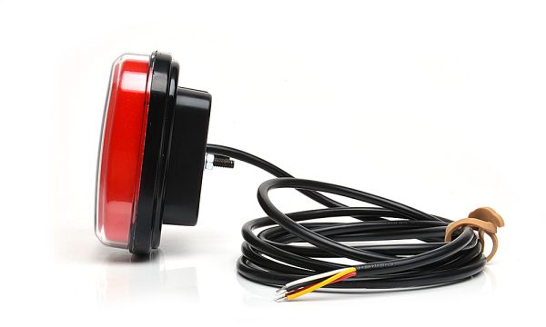 WAŚ W145 - Firkantet LED baglygte med integreret modstand for blinkudfaldskontrol. Positionslys, stoplys, blinklys. NEON-look - Billede 4