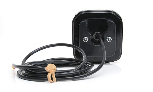 WAŚ W145 - Firkantet LED baglygte med integreret modstand for blinkudfaldskontrol. Positionslys, stoplys, blinklys. NEON-look - Billede 5
