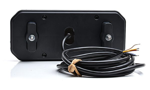 WAŚ W150DD - Firkantet LED baglygte med positionslys, stoplys, tågelys, baklys, nummerpladelys og dynamisk blinklys. NEON-look - Billede 4