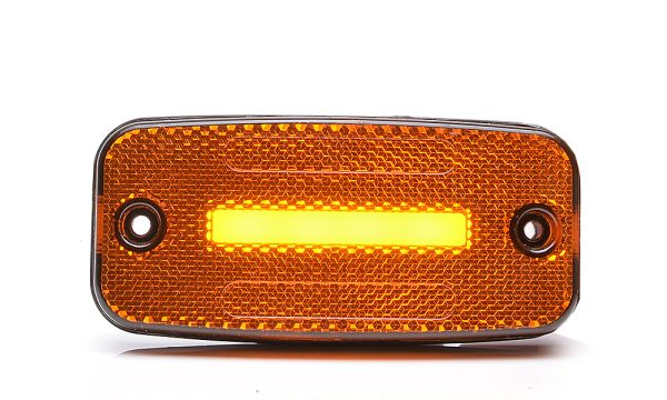 WAŚ W157 - Gul LED sidemarkeringslygte med 4 LED´er i NEON-look - Billede 2