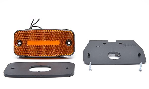 WAŚ W157 - Gul LED sidemarkeringslygte med 4 LED´er i NEON-look - Billede 9