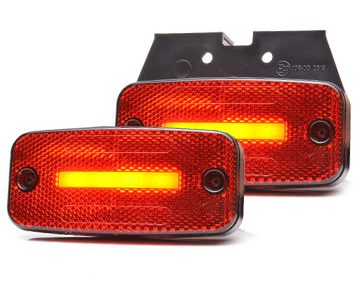 WAŚ W157 - Rød LED bagpositionslygte med 4 LED´er i NEON-look