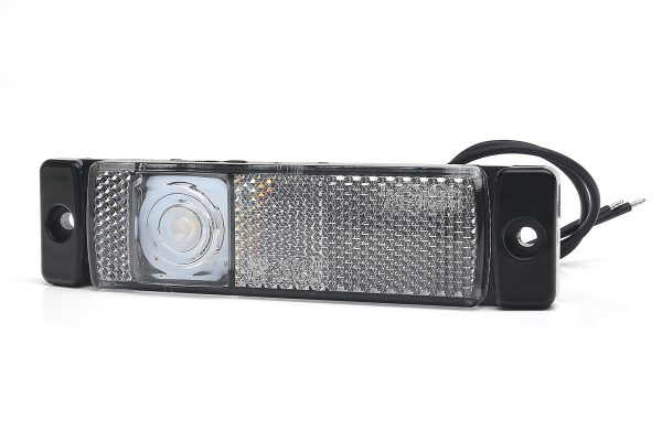 WAŚ W45S - Hvid LED positionslygte med 1 LED - Billede 2
