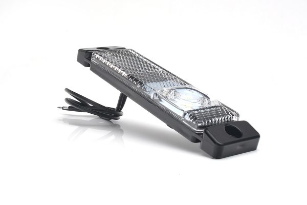 WAŚ W45S - Hvid LED positionslygte med 1 LED - Billede 4