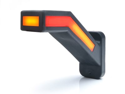 WAŚ W168.6DD - Venstre LED slingrelygte med dynamisk blink og NEON-look.