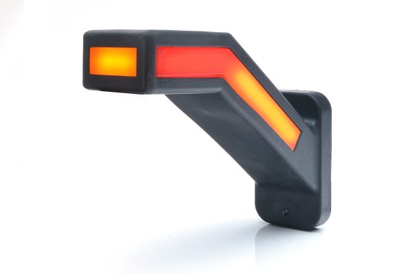 WAŚ W168.6DD - Venstre LED slingrelygte med dynamisk blink og NEON-look.