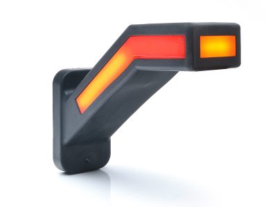 WAŚ W168.6DD - Højre LED slingrelygte med dynamisk blink og NEON-look.