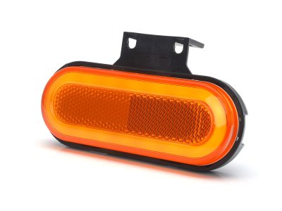 WAŚ W198 - Gul LED sidemarkeringslygte med NEON-look og blinkfunktion