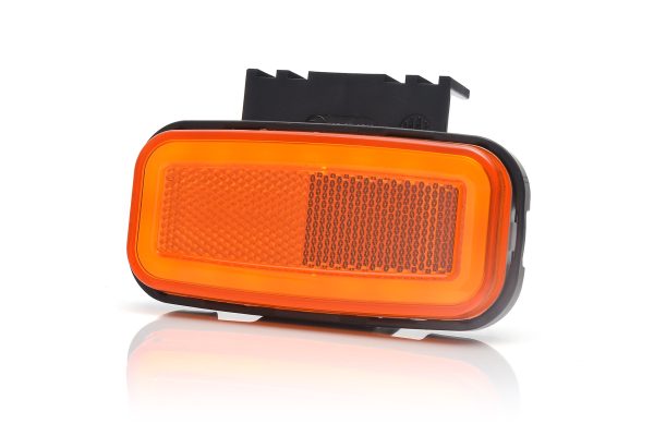 WAŚ W199 -Gul LED sidemarkeringslygte med NEON-look og blinkfunktion