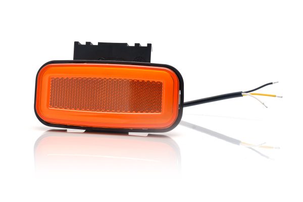 WAŚ W199 -Gul LED sidemarkeringslygte med NEON-look og blinkfunktion - Billede 2