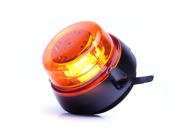 WAŚ W233 - Gult LED rotorblink med magnet til planmontering. 3 meter spiralkabel - Billede 2
