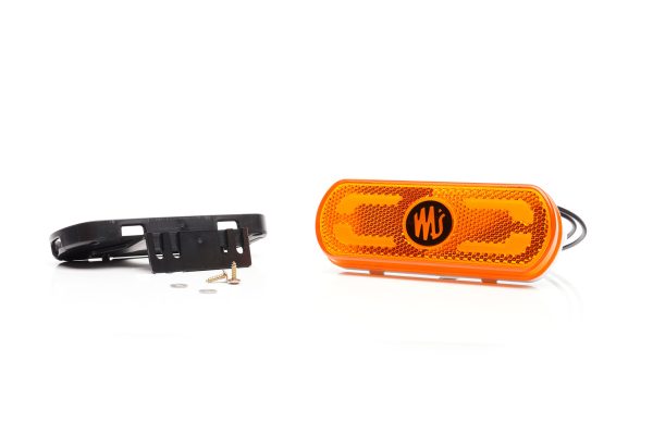 WAŚ W240 - Gul LED sidemarkeringslygte med "ROAD LINER", NEON-look og blinkfunktion - Billede 5