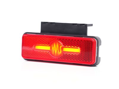 WAŚ W254 - Rød LED bagpositionslygte med NEON-look. Lille lygte med kraftigt lys.