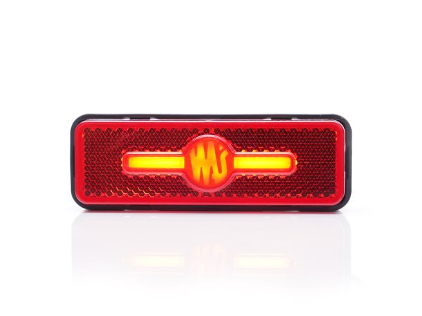 WAŚ W254 - Rød LED bagpositionslygte med NEON-look. Lille lygte med kraftigt lys. - Billede 6