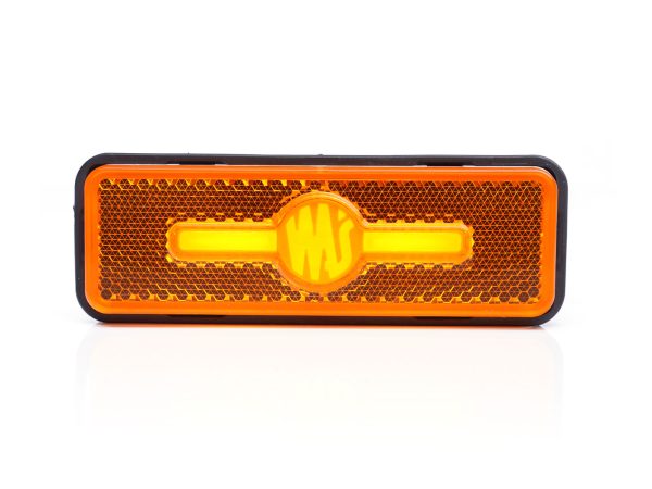 WAŚ W254 - Gul LED sidemarkeringslygte med NEON-look og blinkfunktion. Lille lygte med kraftigt lys. - Billede 5