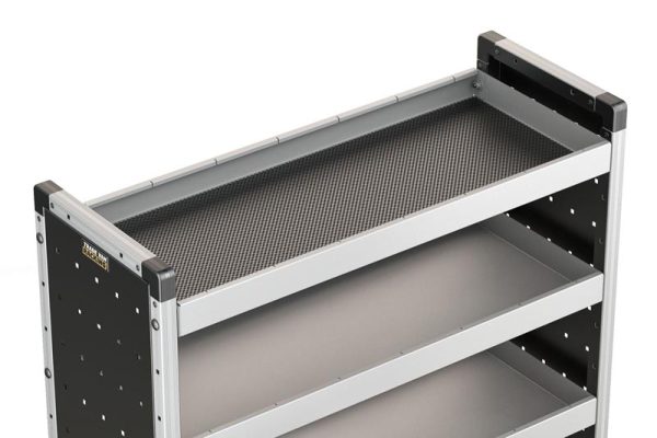 4x Plastboks & Gummimåtte, 920mm - til 1000mm reol - Billede 2