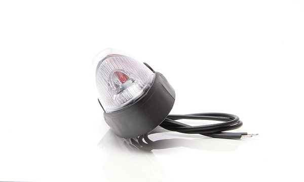 WAŚ W105 - Oval sidemarkeringslygte med klart glas. 6 LED´er - Billede 4