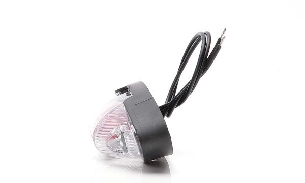 WAŚ W105 - Oval sidemarkeringslygte med klart glas. 6 LED´er - Billede 5