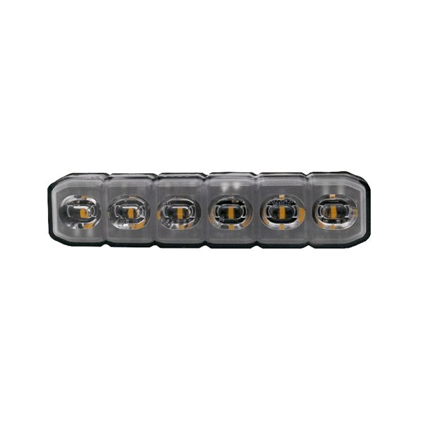 LED Blitzblink med 6 LED´er. Gult blitz i fleksible gummihus. 3 meter kabel.