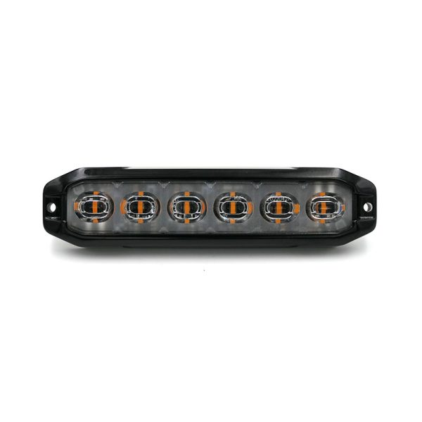 LED Blitzblink med 6 LED´er. Gult blitz i fleksible gummihus. 3 meter kabel. - Billede 2