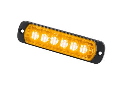 Standby L52 LED Blitzblink med 6 LED´er. Gult blitz med klart glas. Lodret montering .