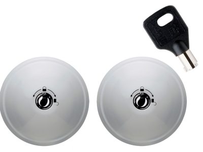 UFO3 Smart Duo Hvid – 2pak – justerbar smæk til 2 bagdøre & 1 skydedør