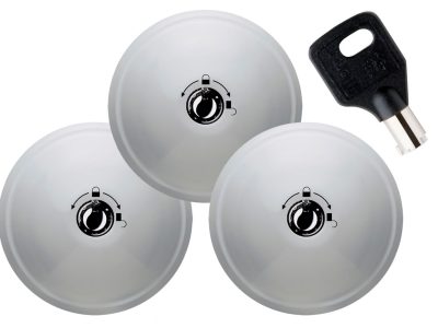 Ufo3 Smart Duo Hvid - 3-pak – Justerbar smæk til 2 skydedør og dobbelte bagdøre