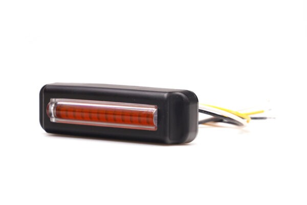 W283 - Gult LED blitzblink med 12 LED´er i sort plast hus. 3 meter kabel. Kan synkroniseres. - Billede 2